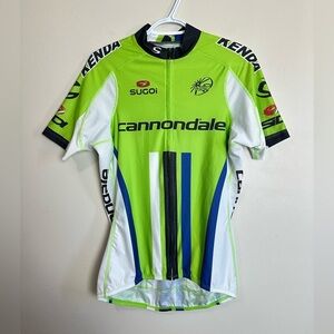 SUGOI Size L Lime Green Cycling Jersey